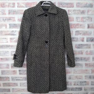 New York & Company Wool Walking Coat Sz 4